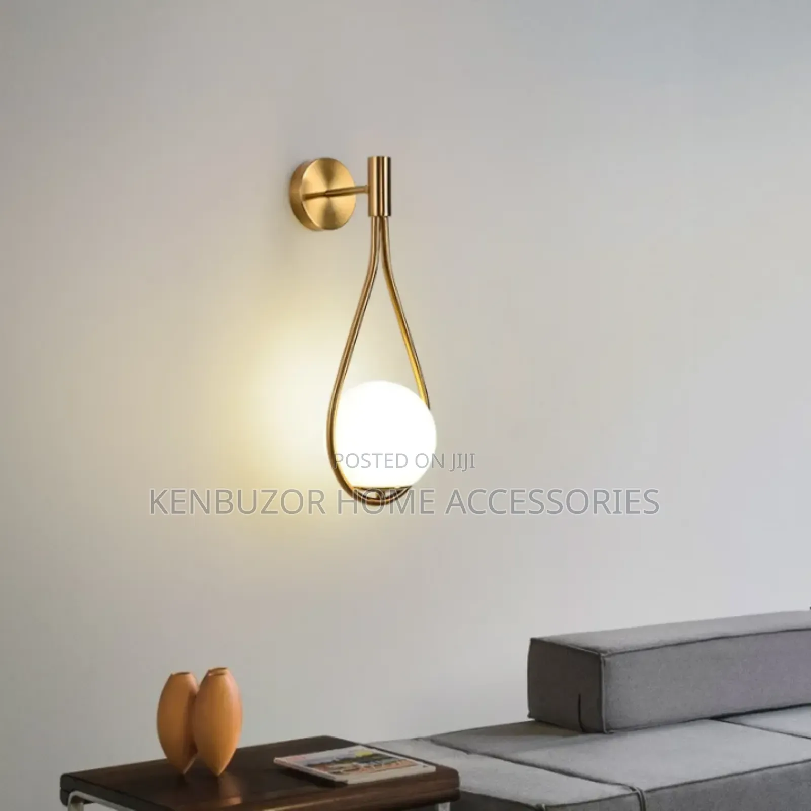 Conical Gold or Black Wall Sconce Lamp