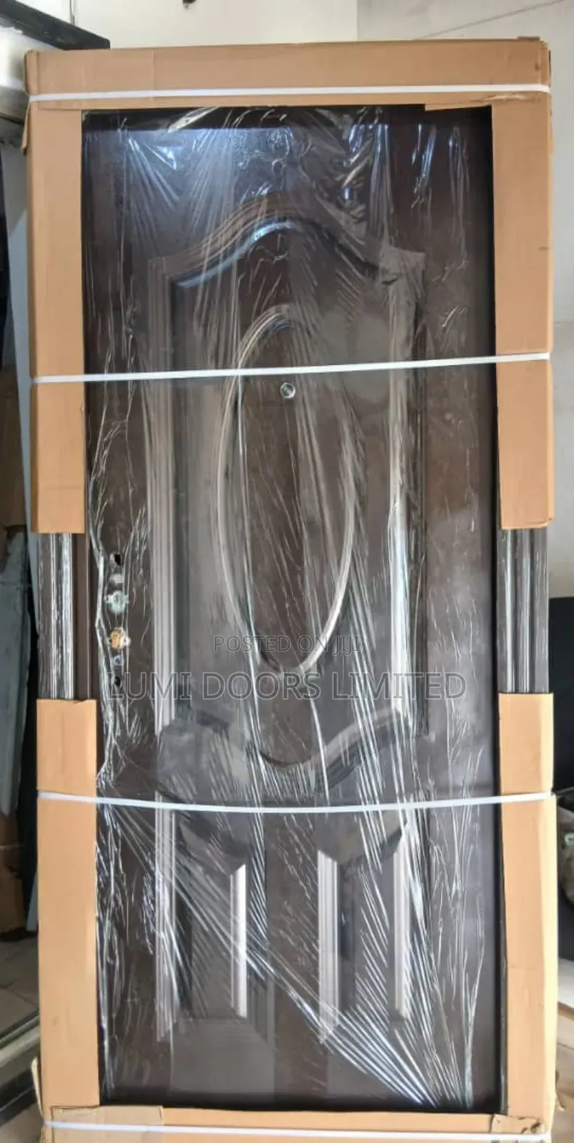 Steel Door 3ft With Gold-Frosted Handle Set