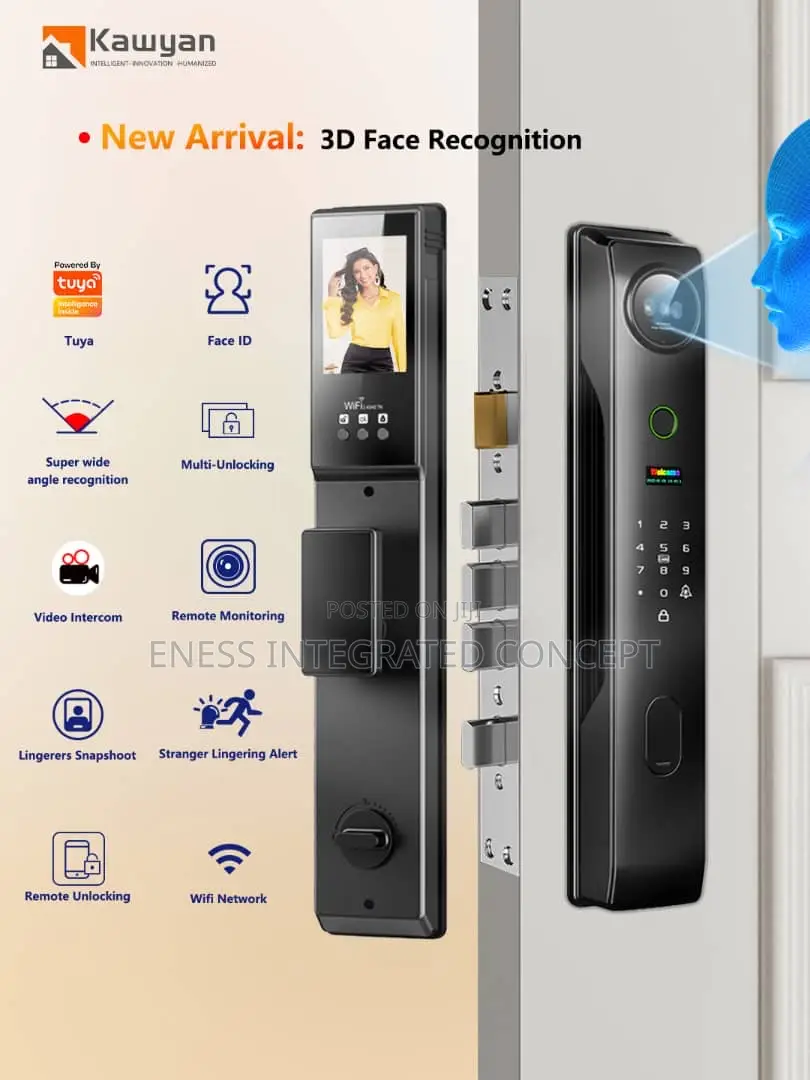 Palm Vein + Face Unlock Recognition Smart Lock