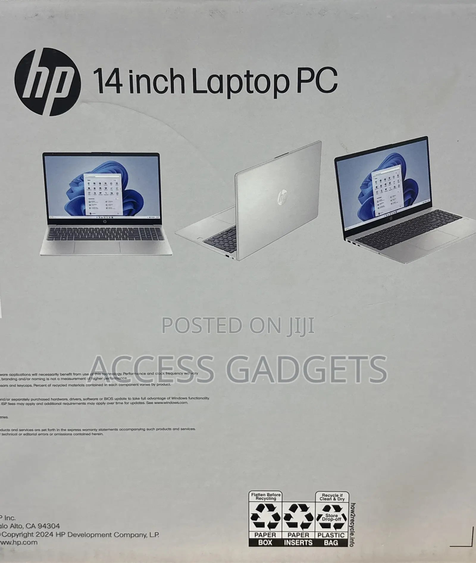 New Laptop HP 14S 12GB Intel Core I3 SSD 512GB