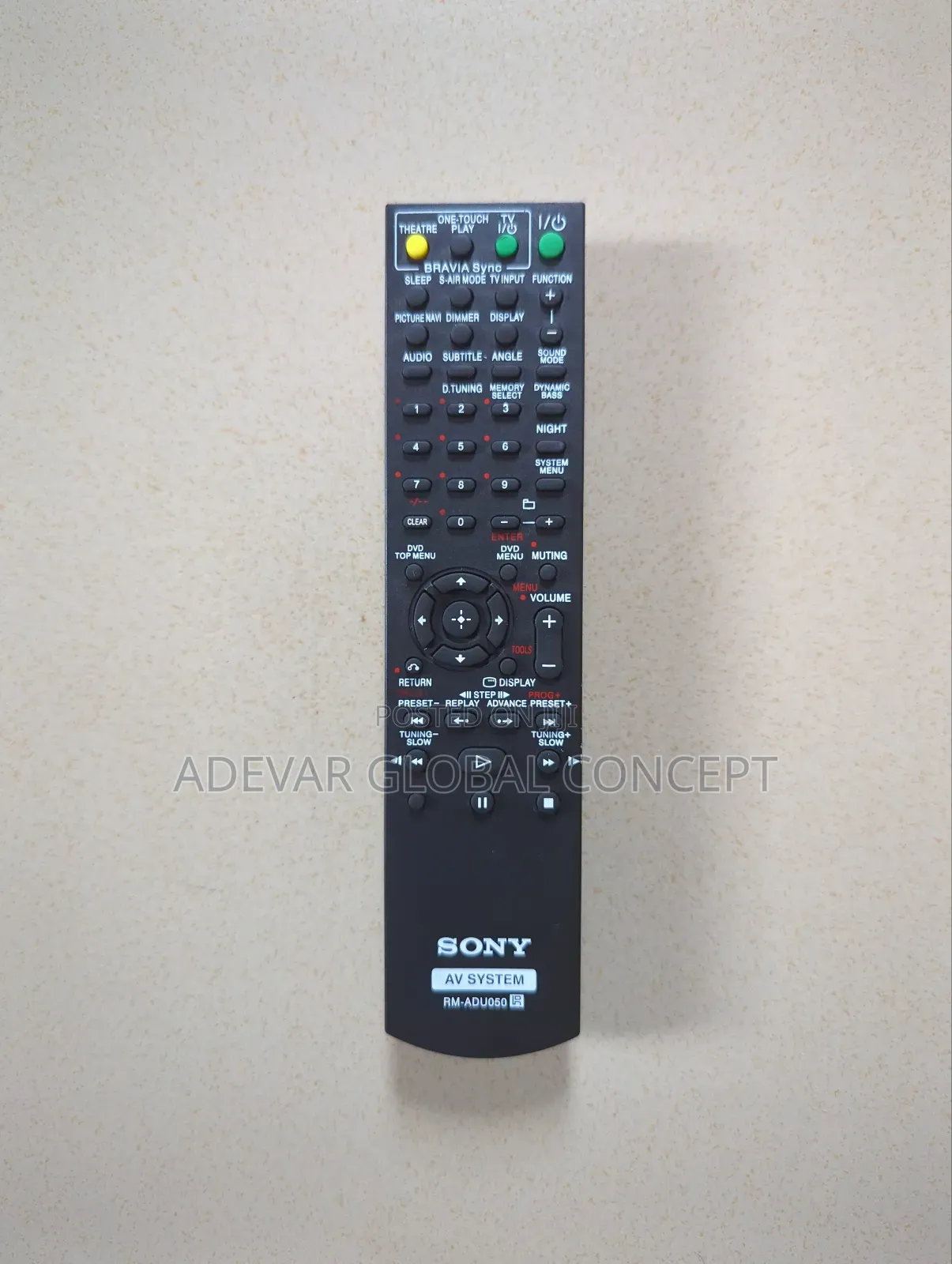 Av DVD Home Theater System Receiver Remote Control for Sony