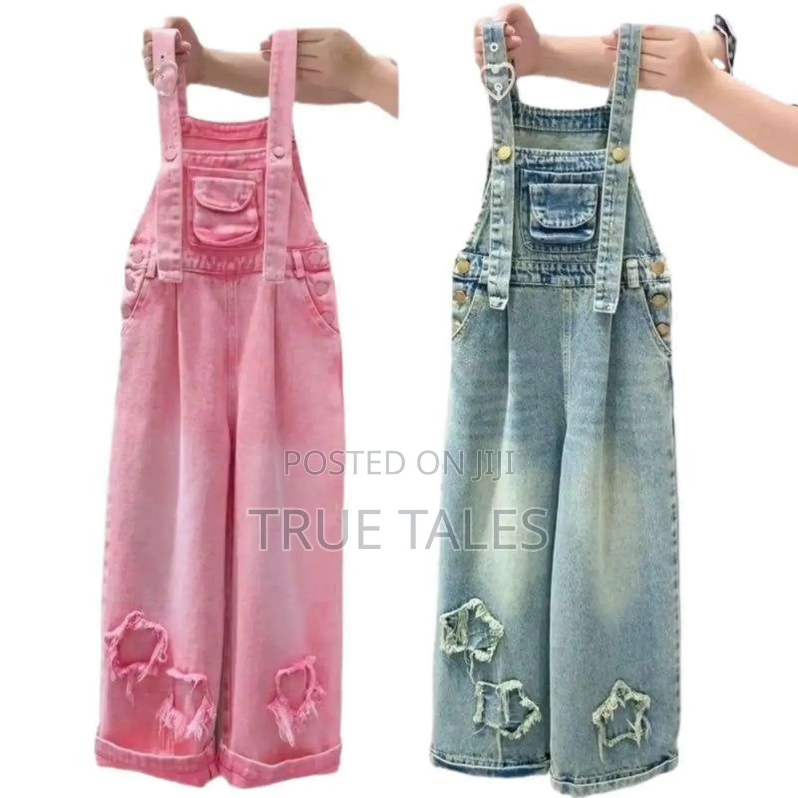 Premium Quality Top & Jeans Denim Dungarees Clothing Set Top & Bottom