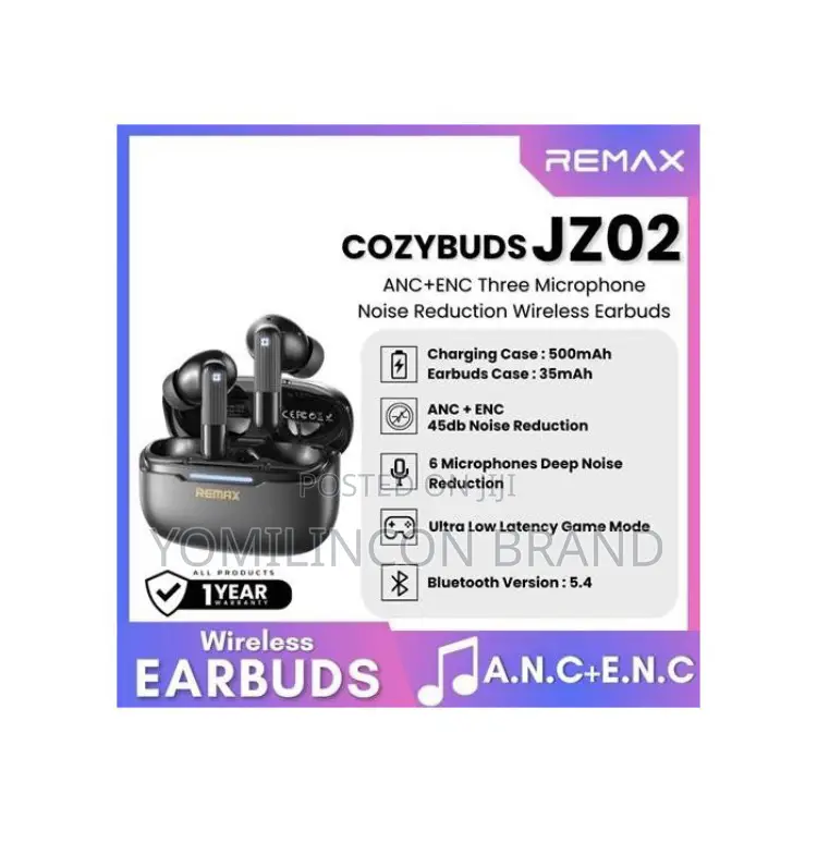Remax Cozypods Jz02 Wireless Earbuds Anc
