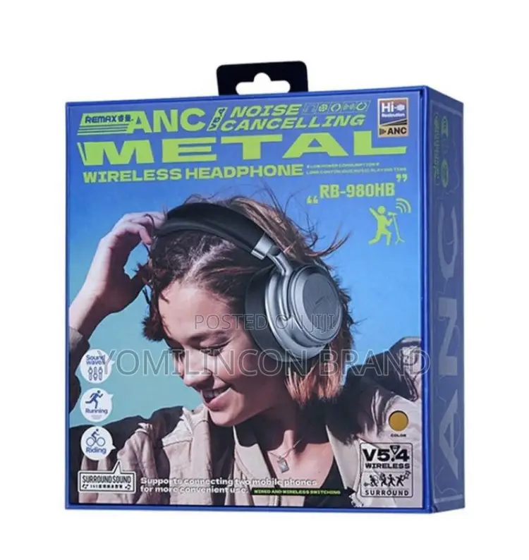 Remax Rb-980hb Anc Metal Wireless Headphone Headset