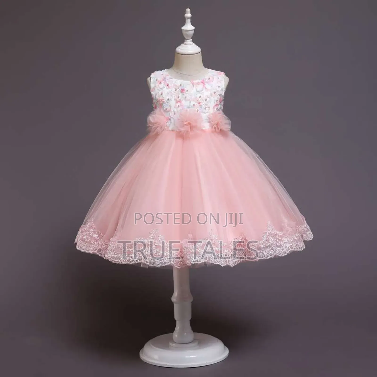Girls Cinderella Flower Ballgown Dress