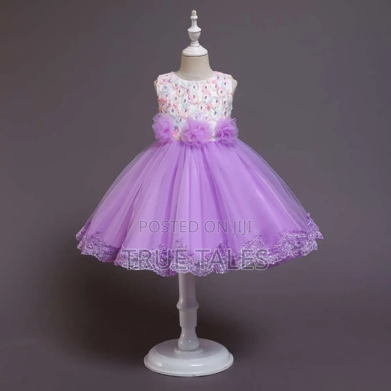 Girls Cinderella Flower Ballgown Dress