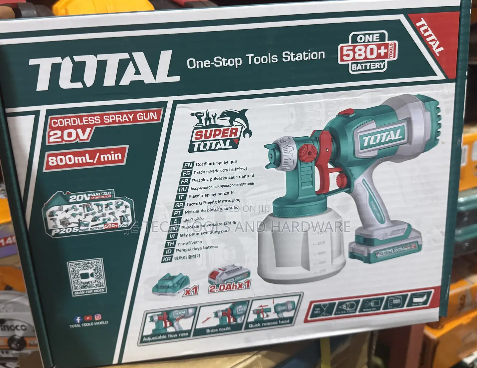 Total Cordless Spray Gun 20volt Lithium Battery