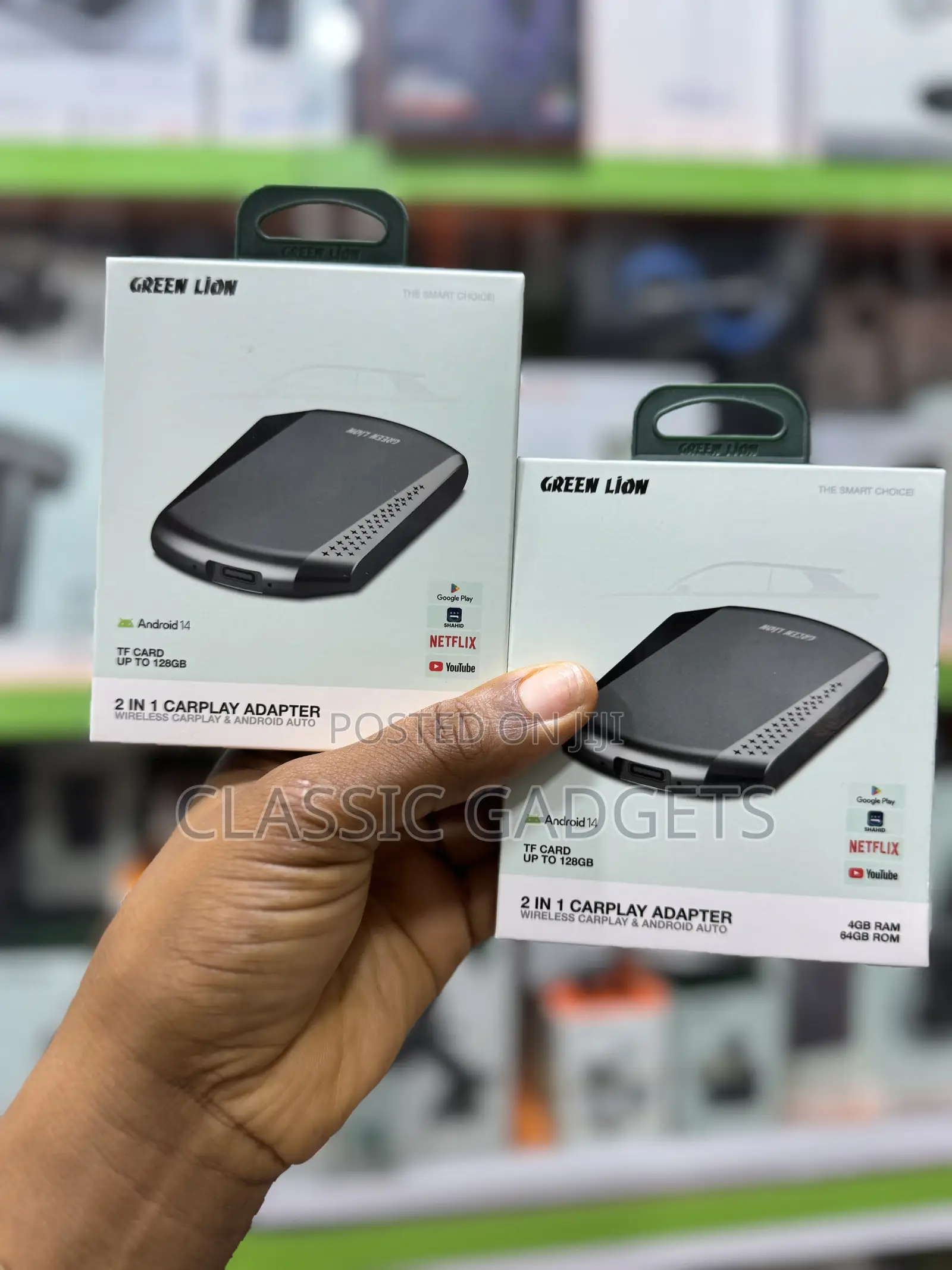 Green Lion 2 in 1 Carplay Adapter 64gb/4g