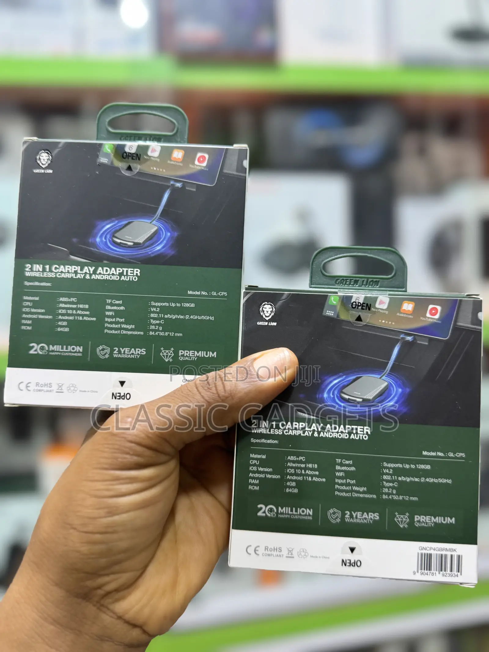 Green Lion 2 in 1 Carplay Adapter 64gb/4g