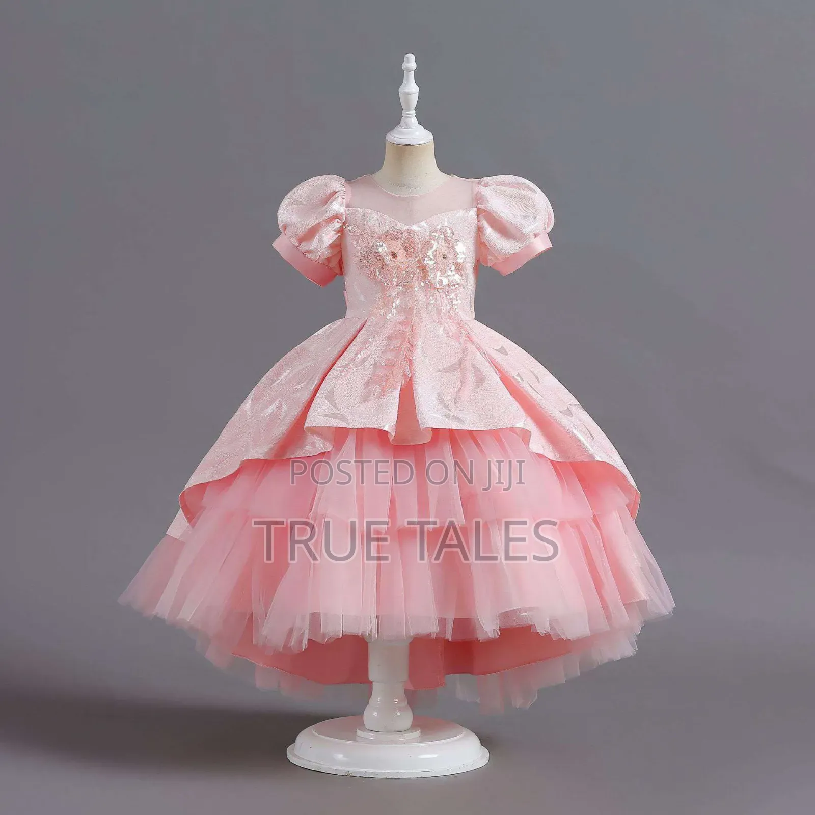 Girl's Cinderella Full Tail Ball Gown Dress . Ages 3 to 9