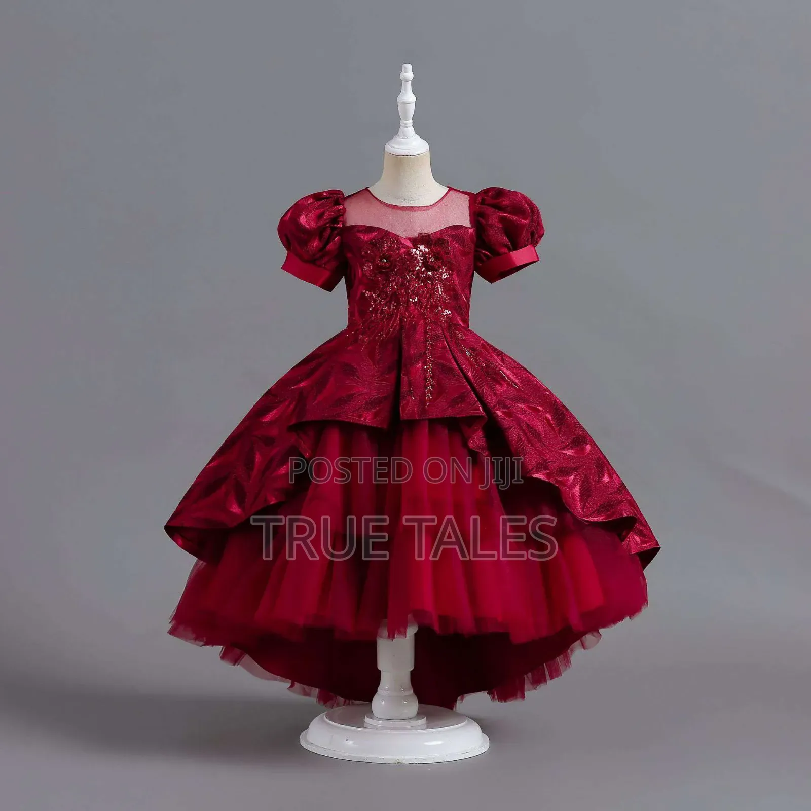 Girl's Cinderella Full Tail Ball Gown Dress . Ages 3 to 9
