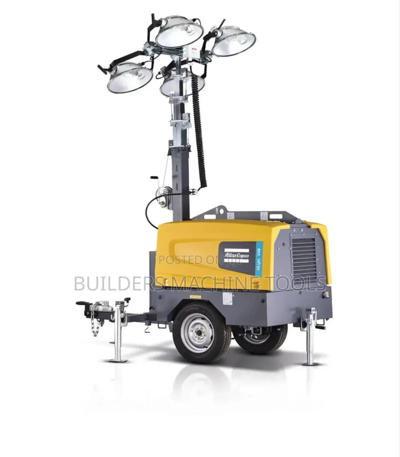 Atlas Copco Hilight V4w Light Tower.