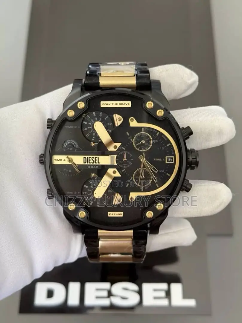 Diesel Quality Luxury Men Chain Strap Wristwatch