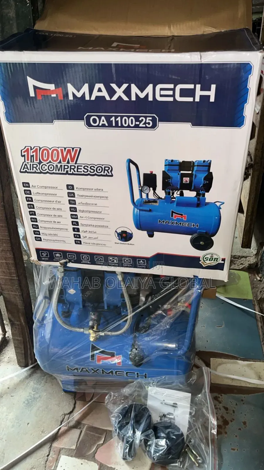 Maxmech 1100w Air Compressor Oa-1100-25l – Durable Powerful