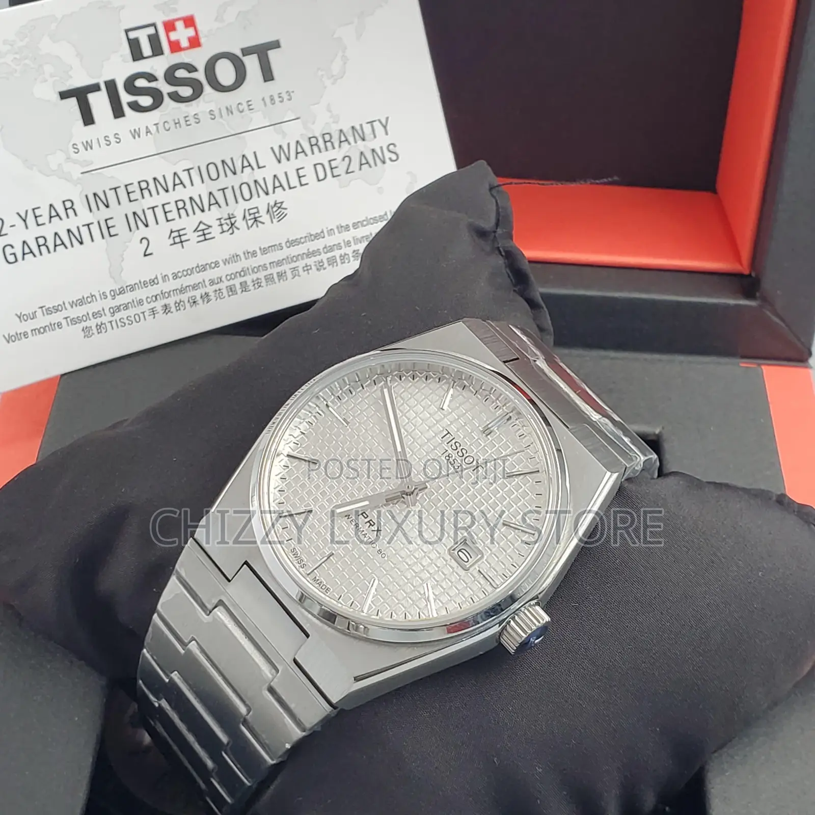 Tissot Quality Luxury Men Chain Strap Wristwatch