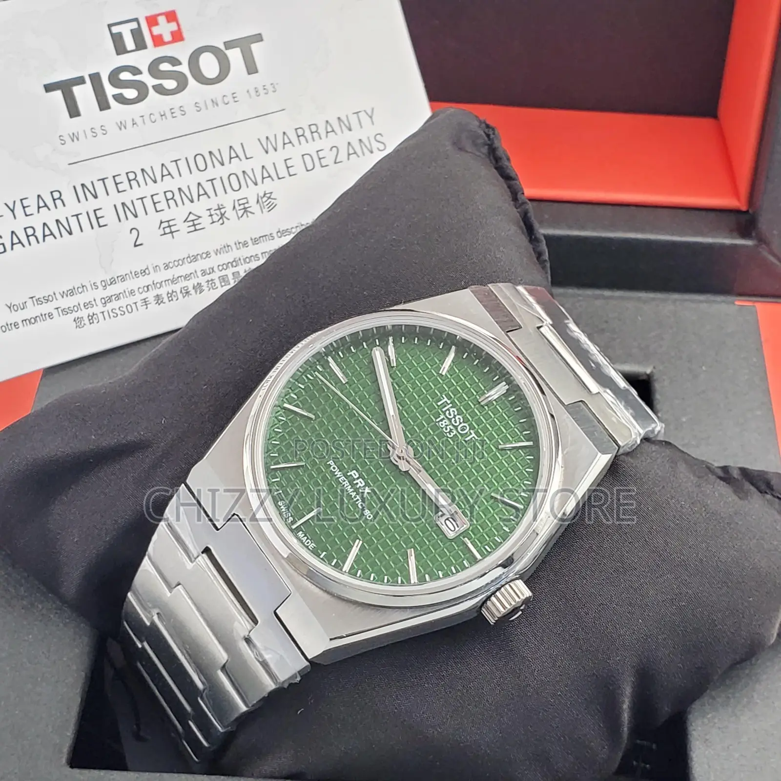 Tissot Quality Luxury Men Chain Strap Wristwatch