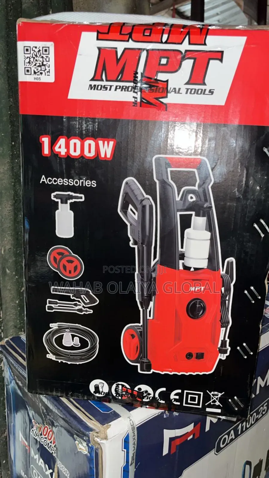 MPT High Pressure Washer 1400w – Powerful Compact Cleaning Tool