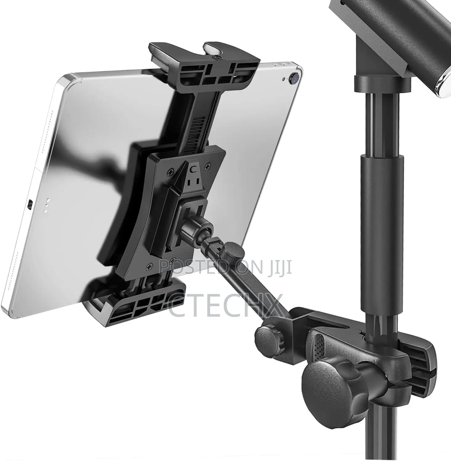 Tablet Holder for Mic Stand - Adjustable and Durable Mount for iPad