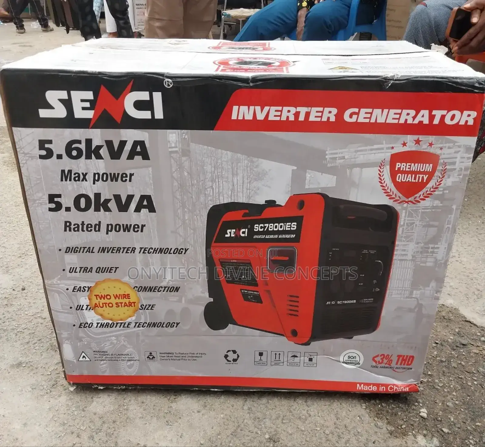 5.0kva Senci Inverter Generator Low Noise and Low Fuel Consumption