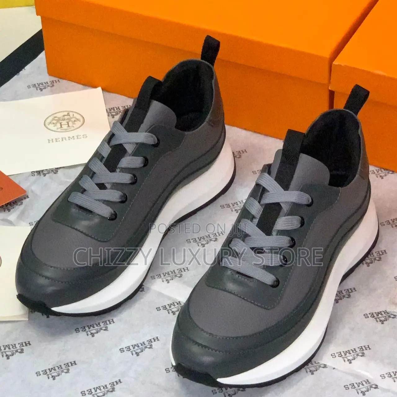 Hermes Quality Luxury Men Sneakers