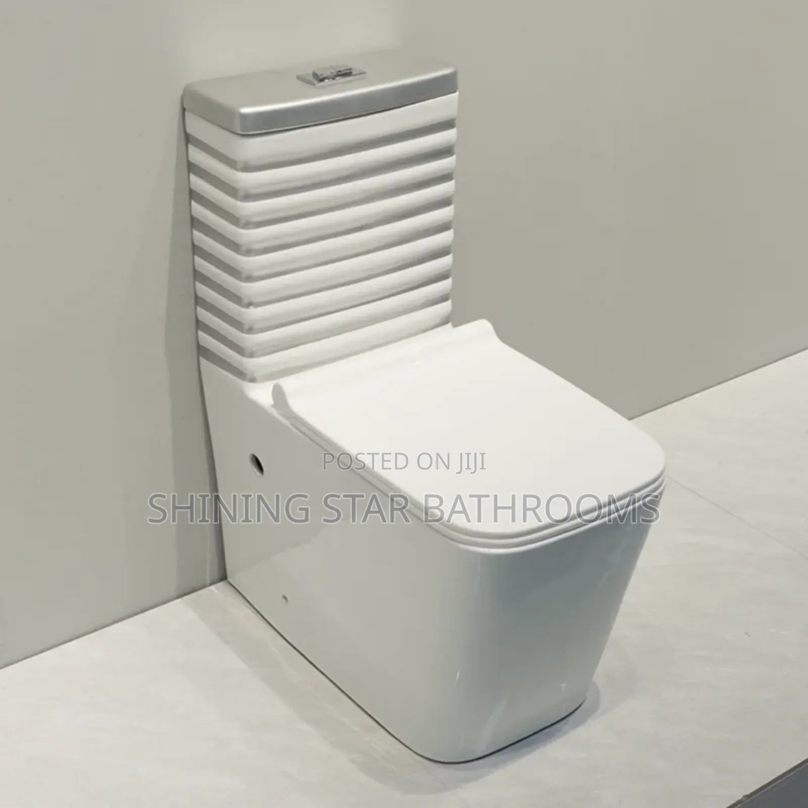 Marble White Patterned Toilet Set