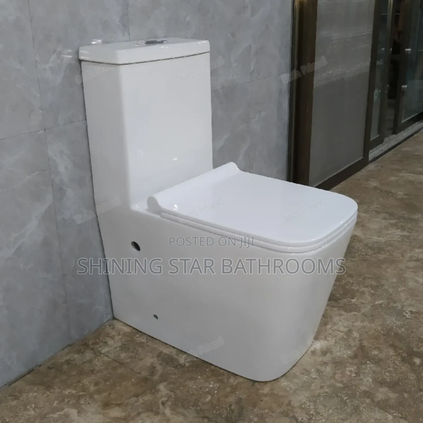 Square Executive Toilet Set With Basin