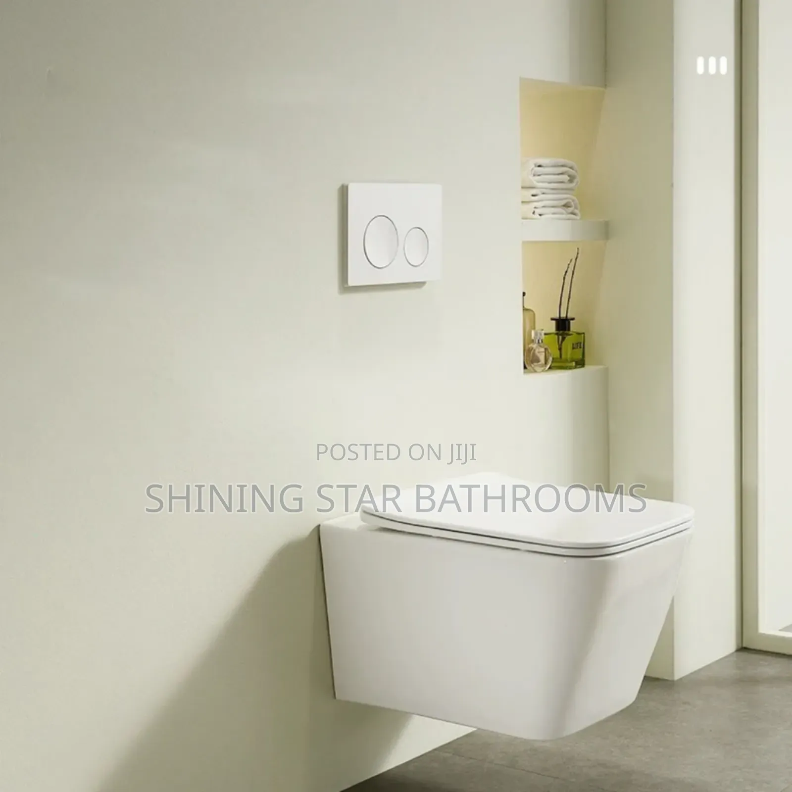 Square Wall Hung Conceal Toilet Set