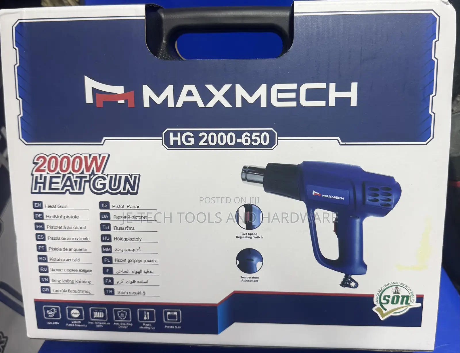 Maxmech Hg 2000-650 2000w Heat Gun.