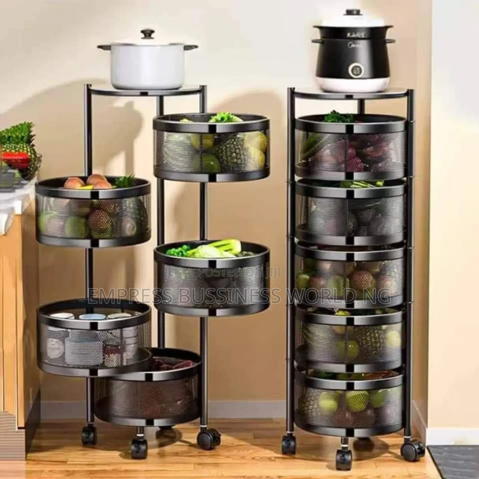 5 Layers Square and Round Shape Organizing Basket