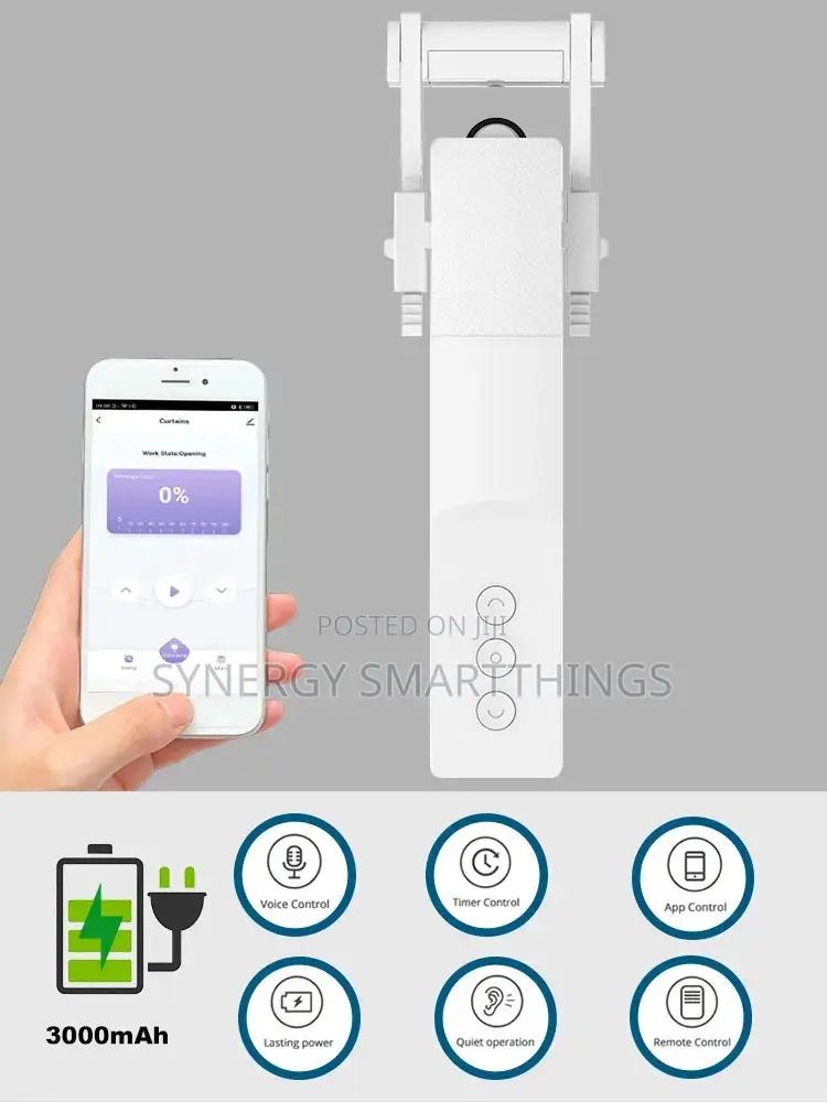 Tuya Wi-Fi Smart Curtain Robot With Usb Dongle Alexa Voice Control