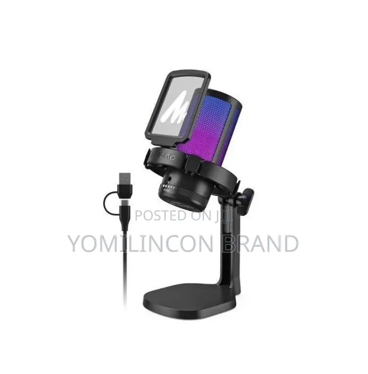 Maono Dgm20 Usb Microphone With Noise Cancelling RGB Light