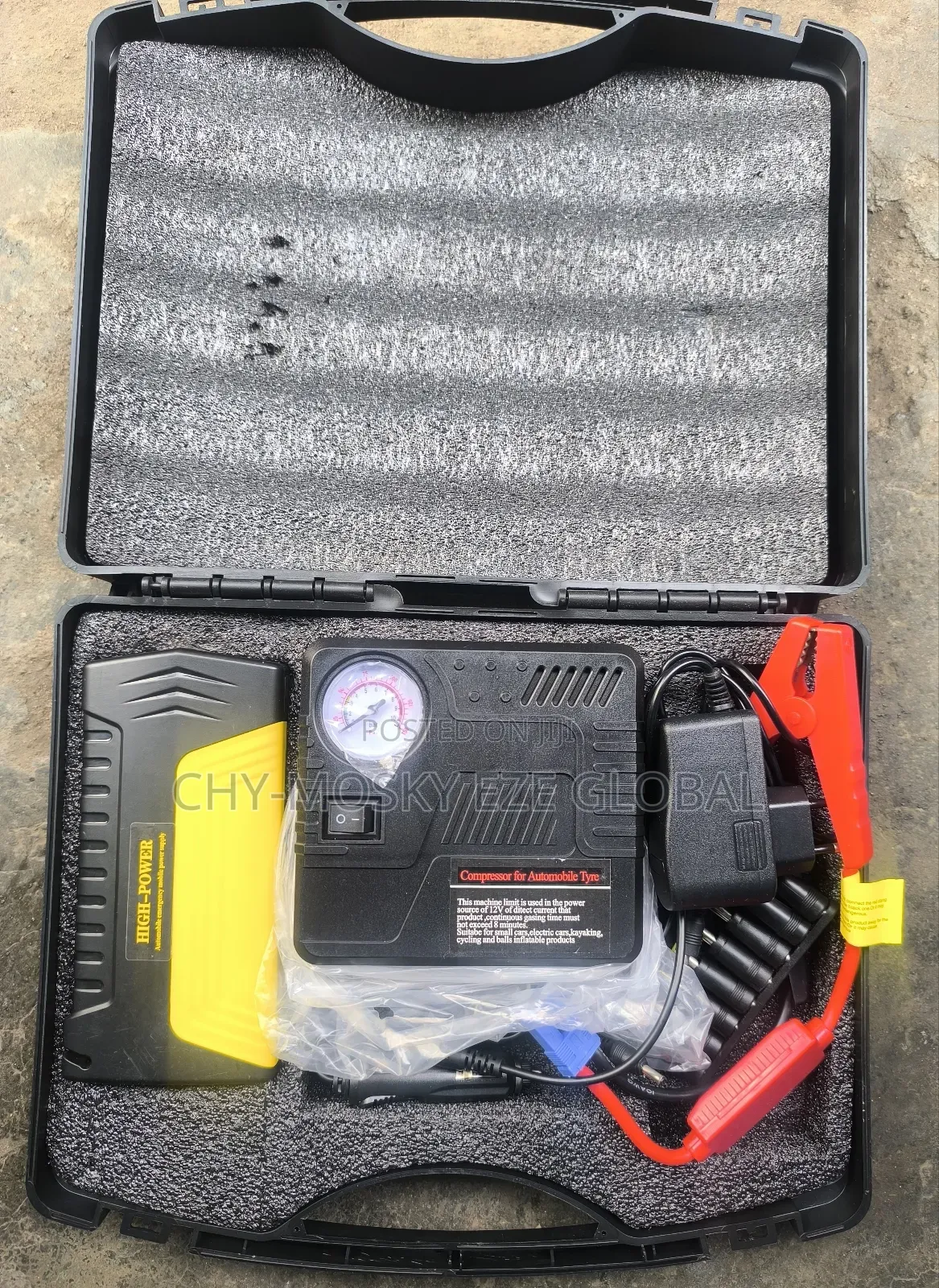 Car Jumper Starter With Tyre Inflator Kit
