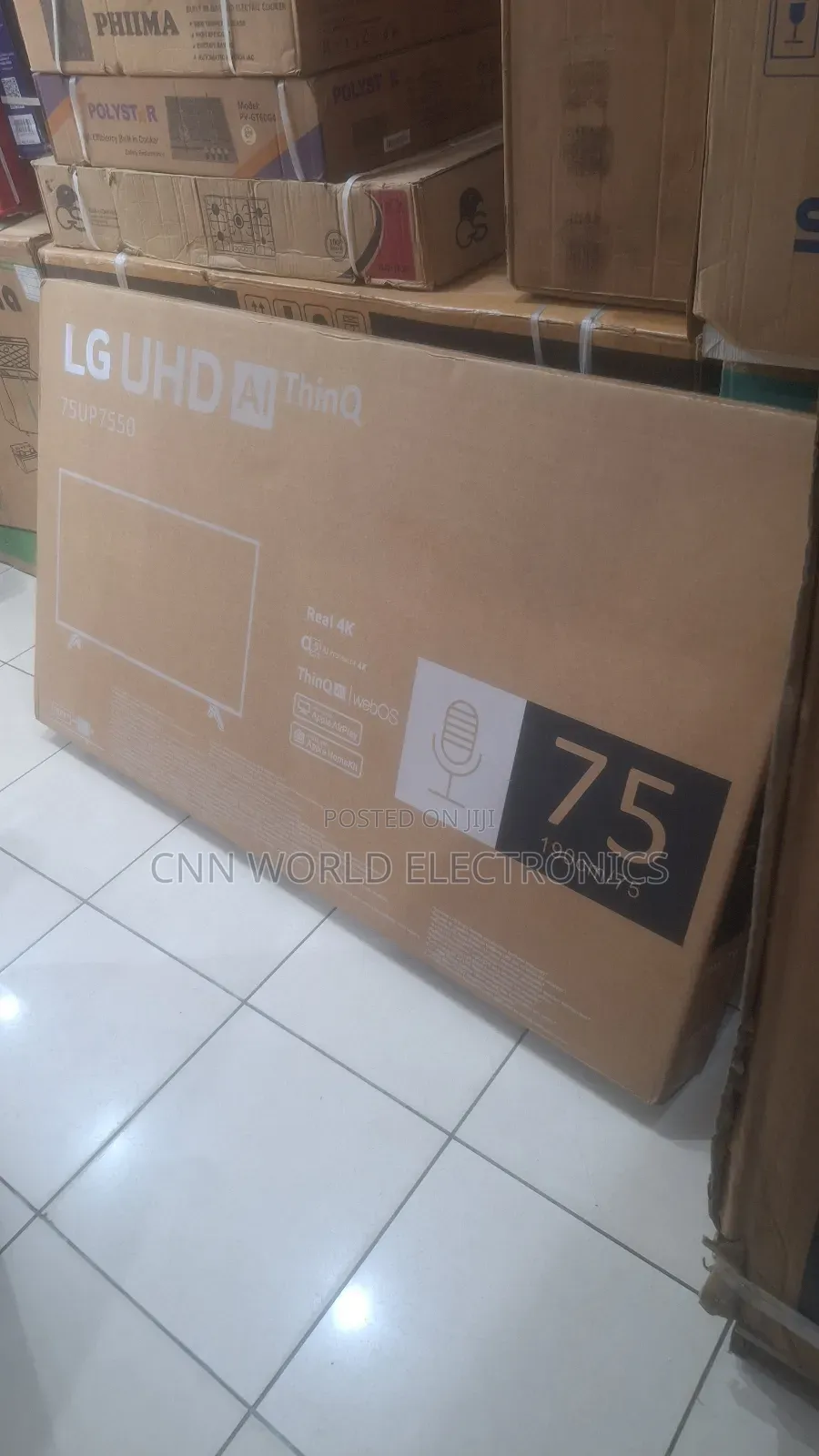 New Lg 75"Uhd Ai Thinq Smart 4k Flameless Netflix Youtube Bluetooth