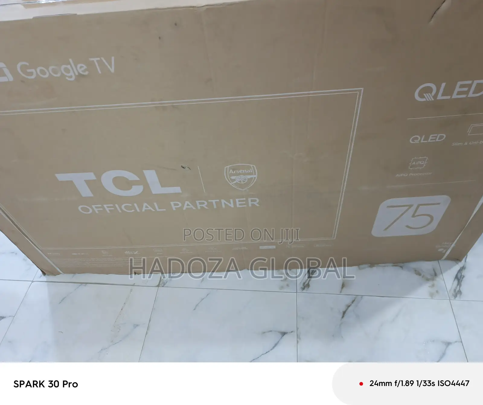 Slim Frame Tcl 75-inch Qled Display – Google Tv