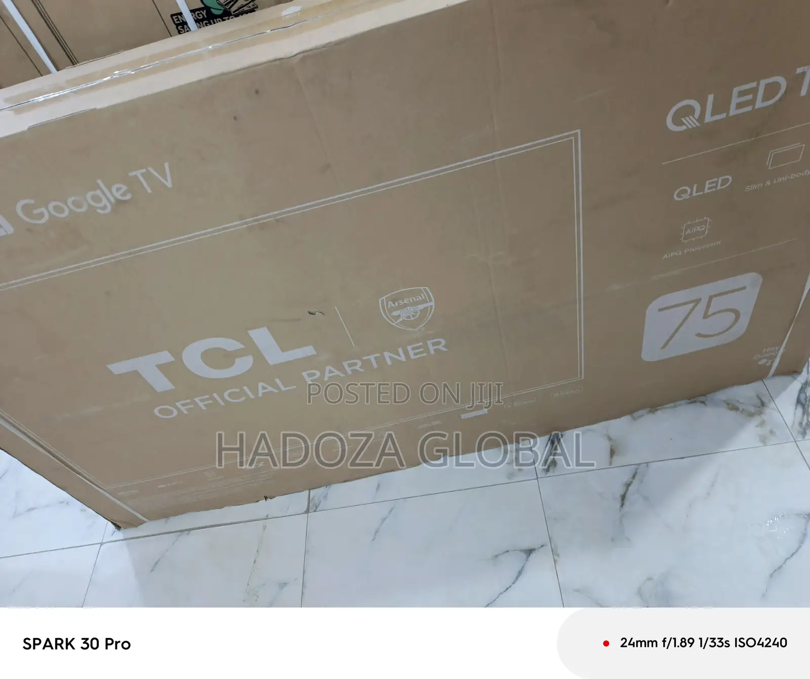 Slim Frame Tcl 75-inch Qled Display – Google Tv