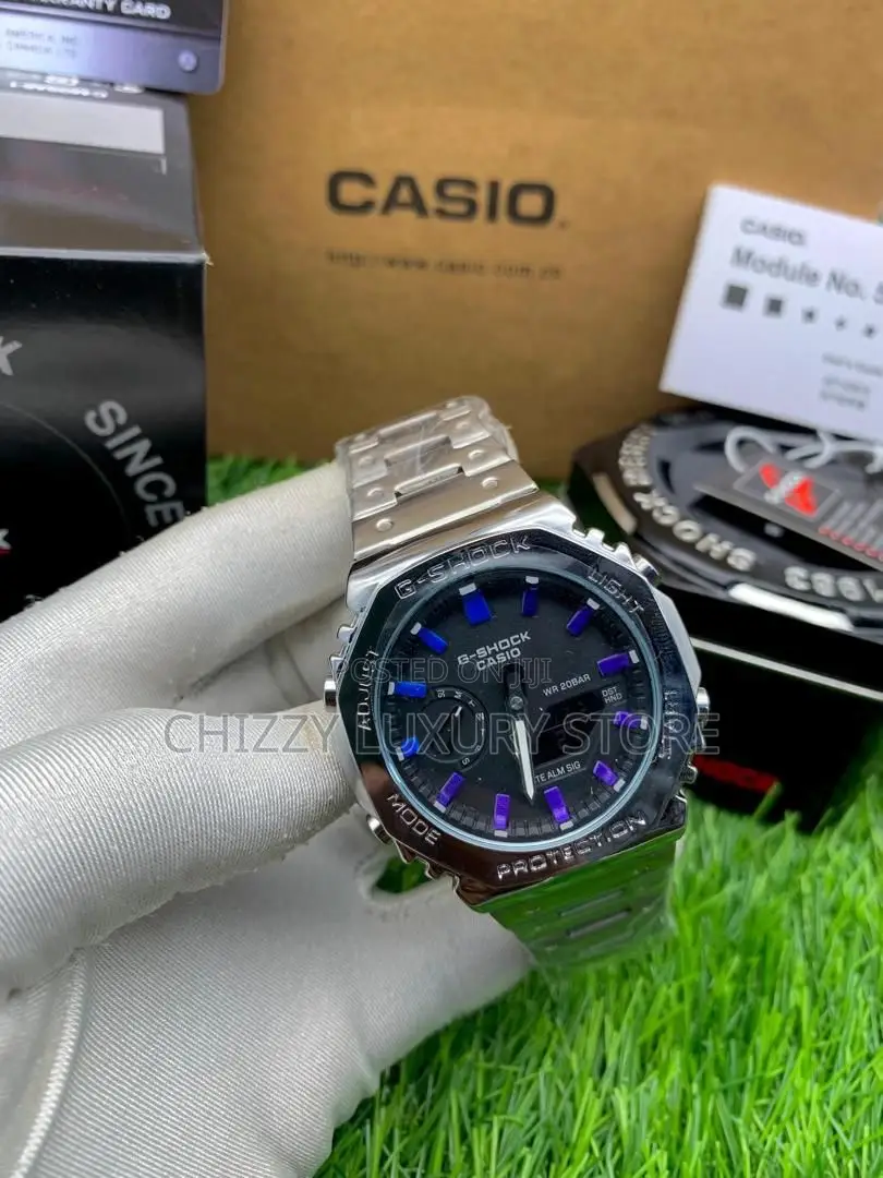 G-Shock Casio Quality Luxury Men Chain Strap Wristwatch