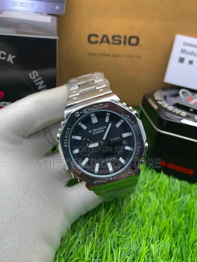 G-Shock Casio Quality Luxury Men Chain Strap Wristwatch
