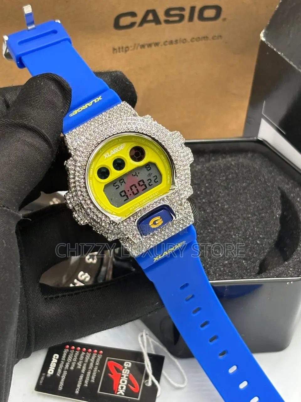 Gshock Dw-6900 Luxury Series With a Crystal-Encrusted Beze