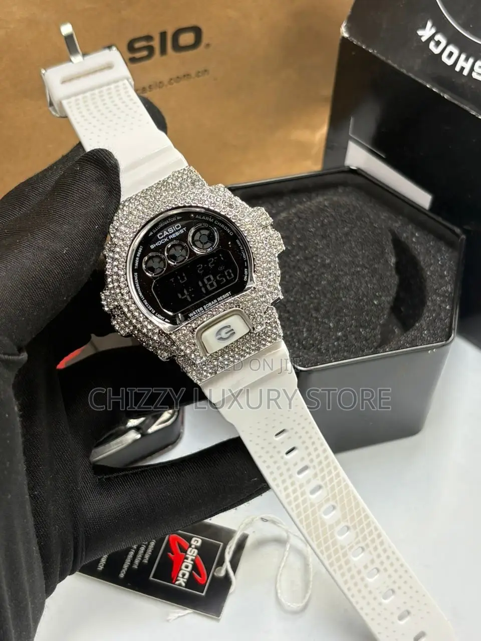 Gshock Dw-6900 Luxury Series With a Crystal-Encrusted Beze