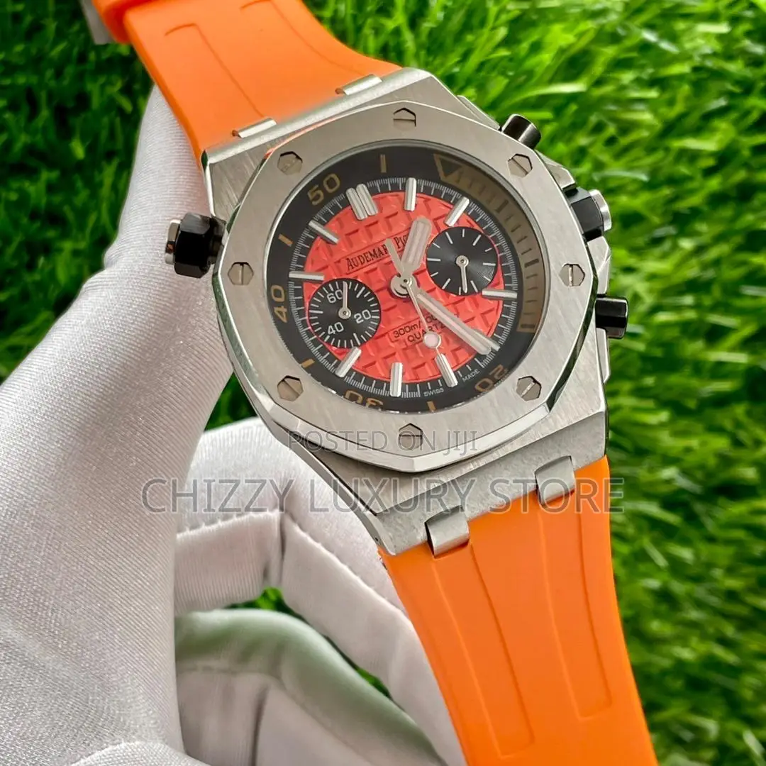 Audemars Piguet Quality Luxury Men Rubber Strap Wristwatch