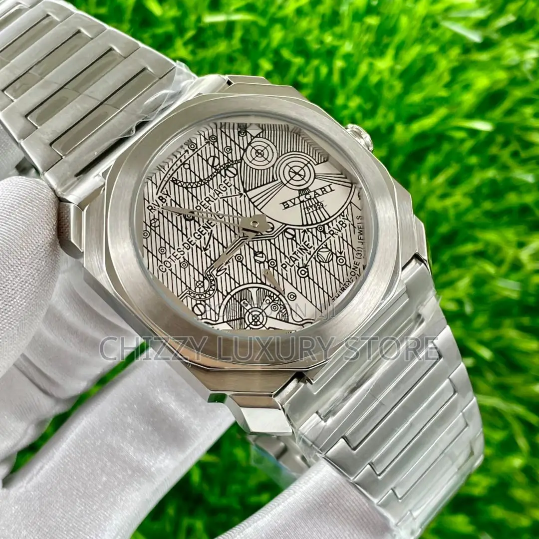 Bvlgari Quality Luxury Men Chain Strap Wristwatch