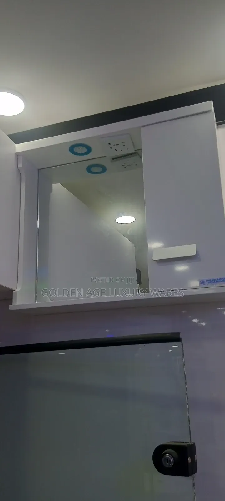 Single Door Wooden Cabinets Mirror