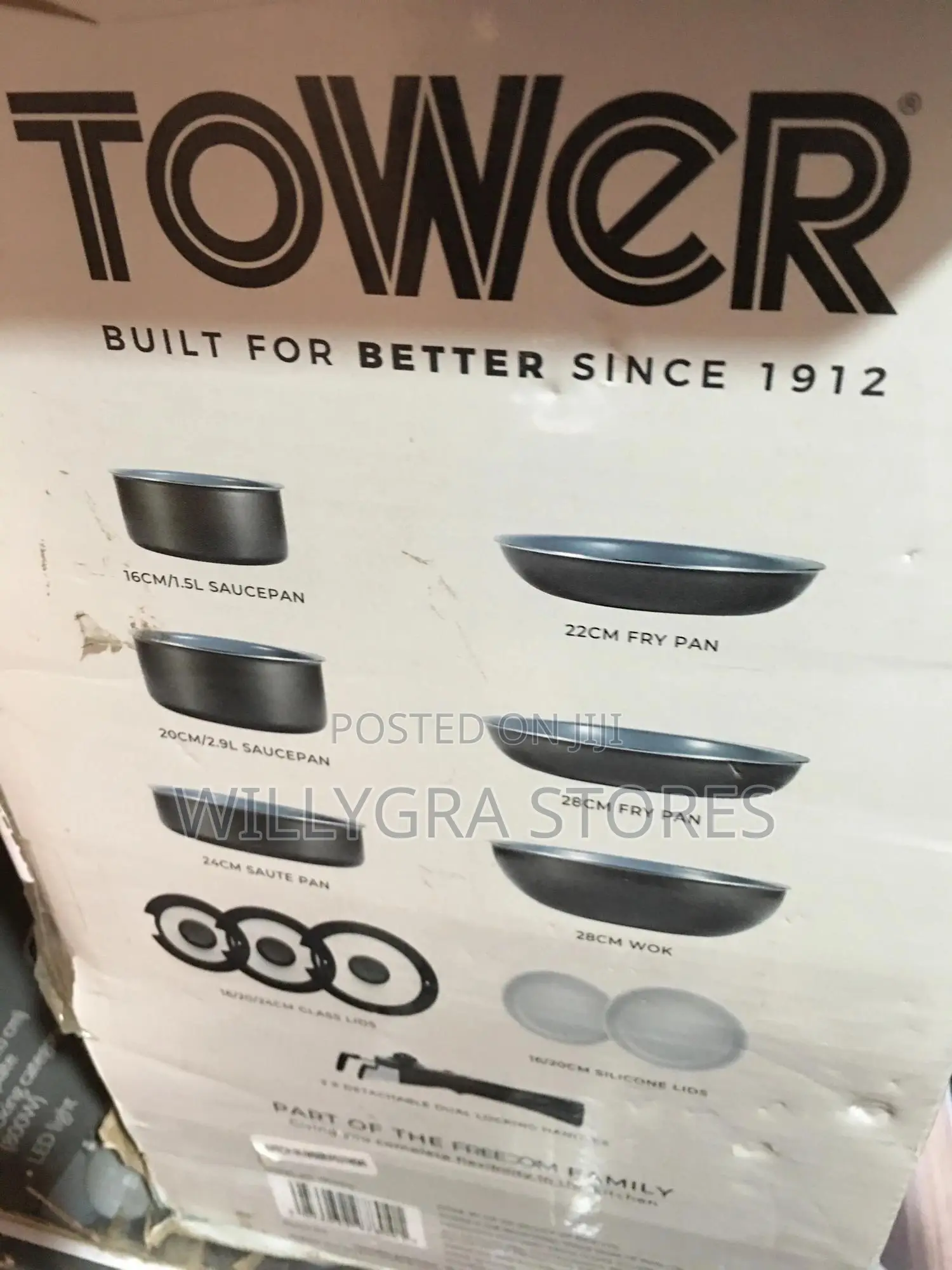 Tower Freedom Non-stick Cookware Set