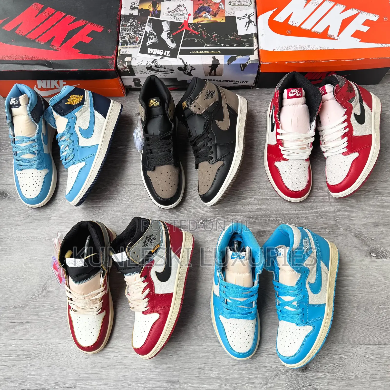 Original Air Jordan 1 High-Top Og Sneakers Collections