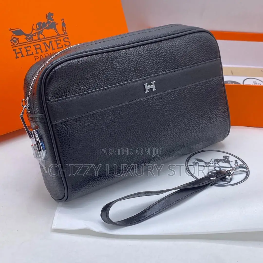 Hermes Quality Luxury Men Genuine Leather Purse