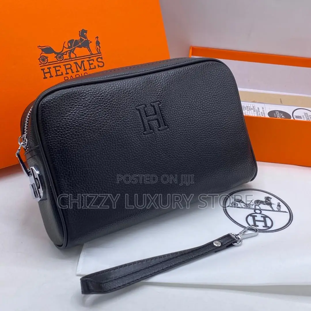 Hermes Quality Luxury Men Genuine Leather Purse