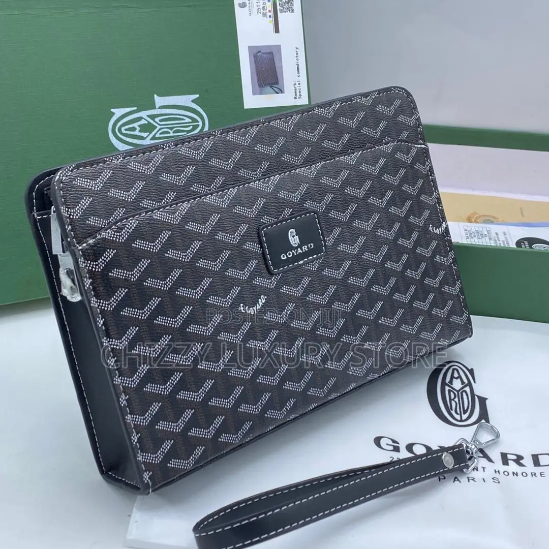 Goyard Quality Luxury Men Genuine Leather Purse