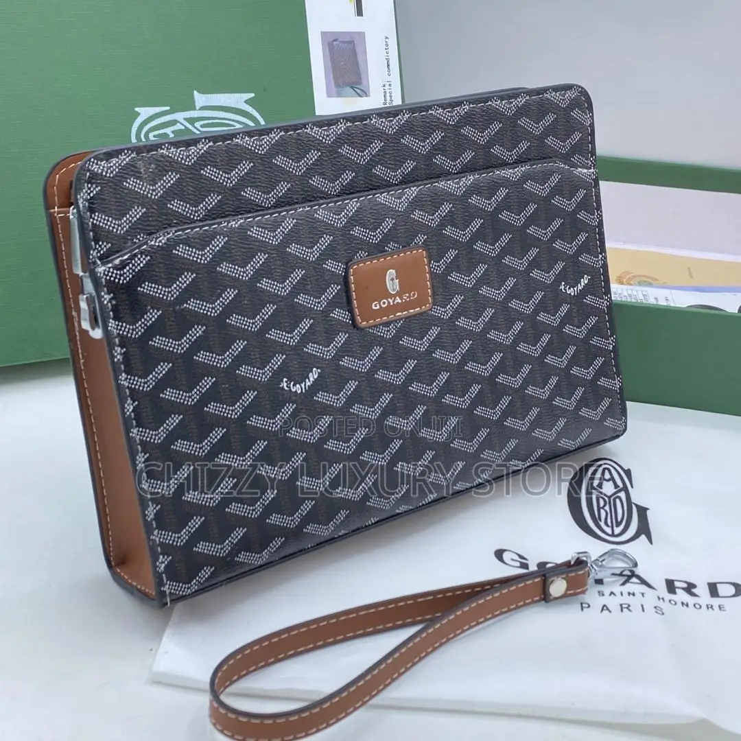Goyard Quality Luxury Men Genuine Leather Purse