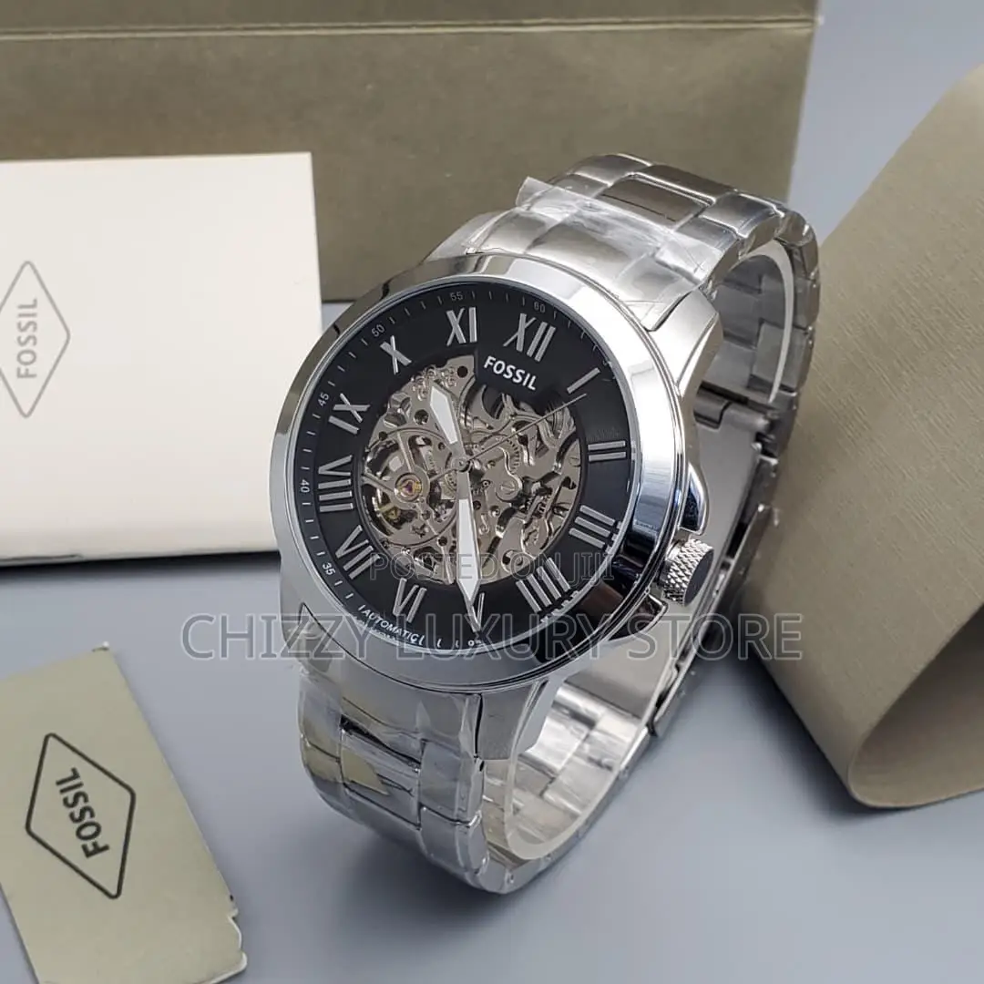 Fossil Quality Luxury Men Chain Strap Wristwatch