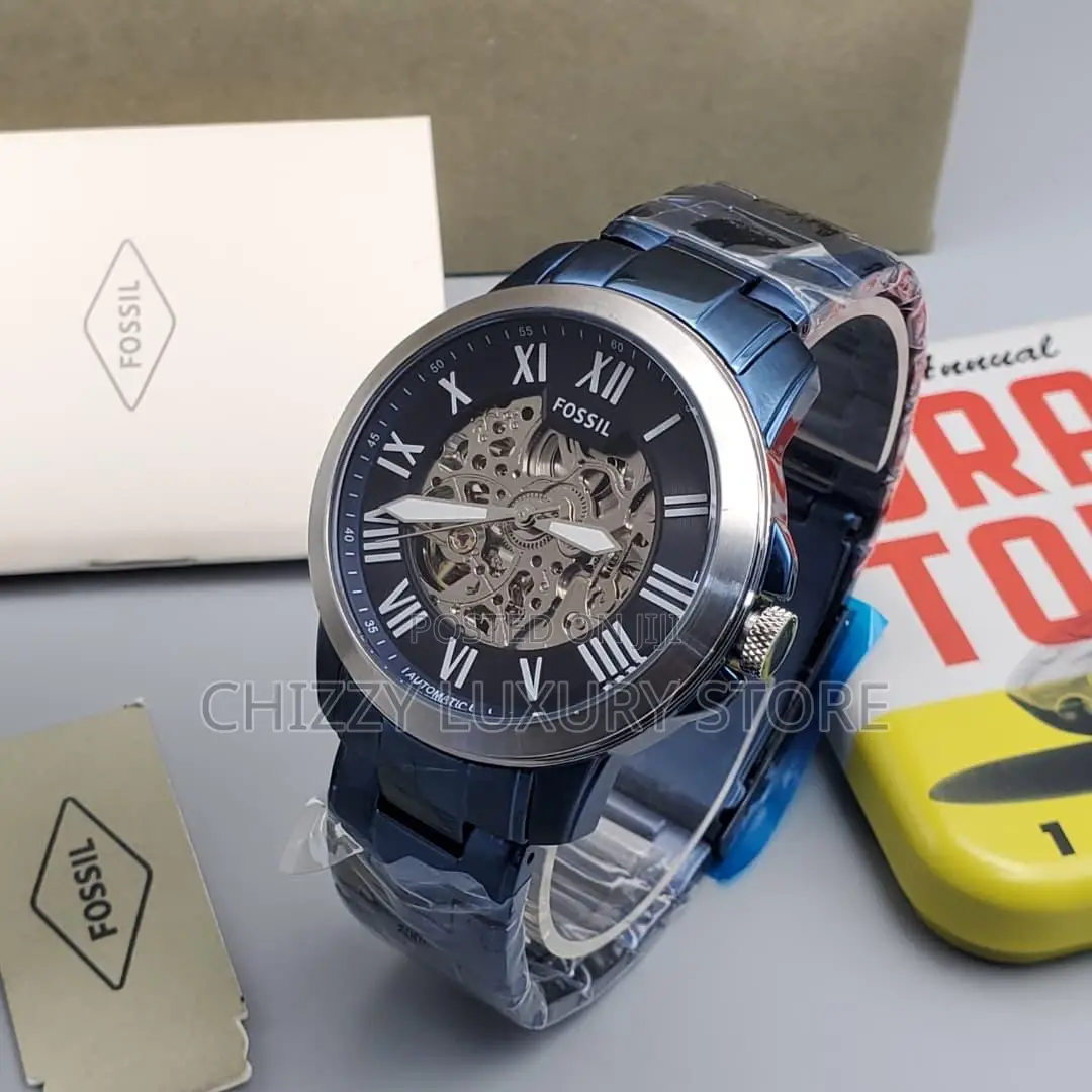 Fossil Quality Luxury Men Chain Strap Wristwatch